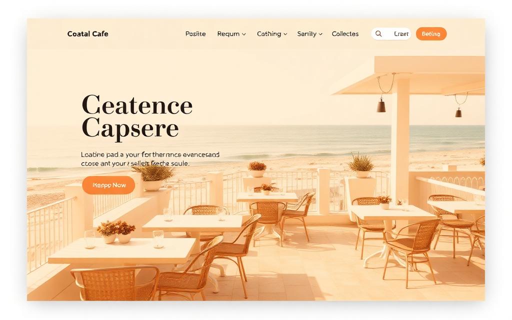 Coastal Café website preview