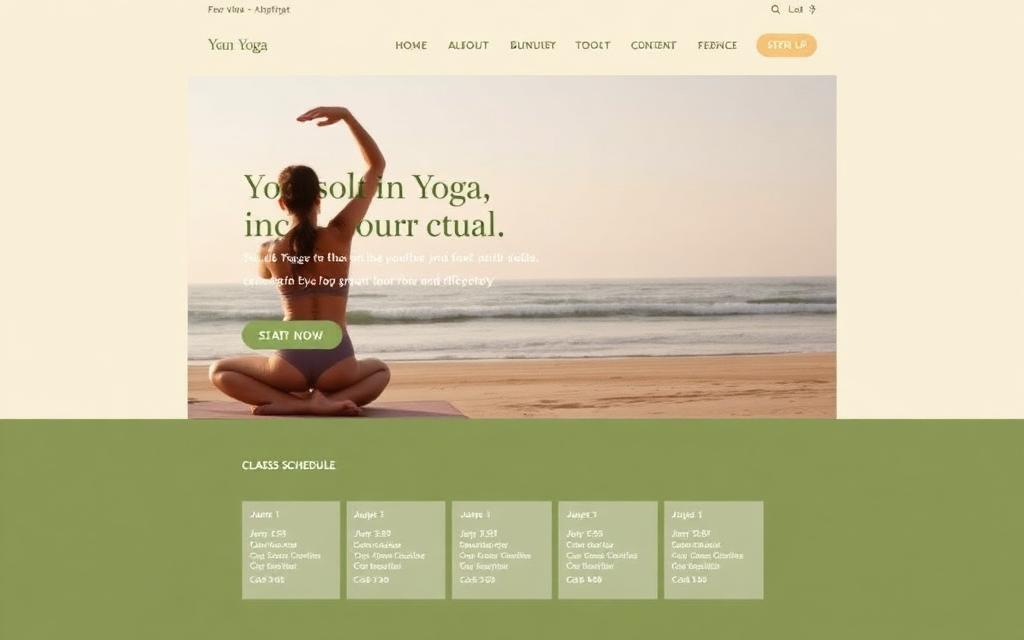 Saltwater Yoga website preview